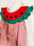 Seersucker Smocked Watermelon Bubble