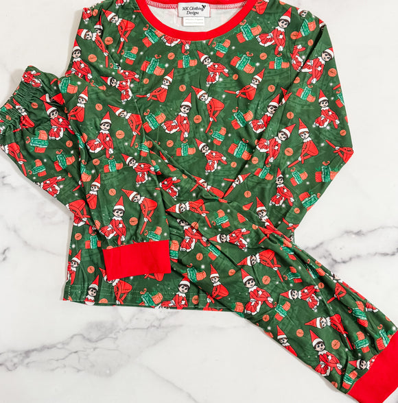 Elf On The Shelf 2 Piece  Pajamas