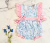 Sweet Bluebonnet Bows Twirl Dress