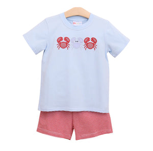 Jelly Bean Boy Crab Short Set