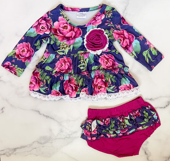 Fall Floral Bloomer Set