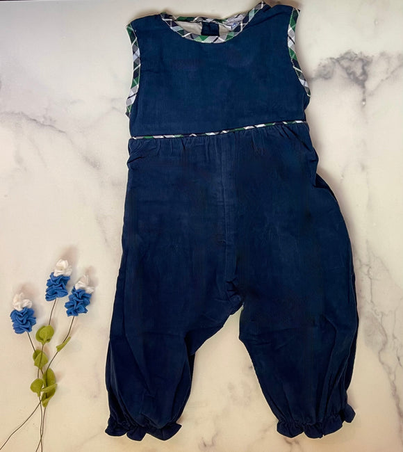 Corduroy Cuteness Navy Romper